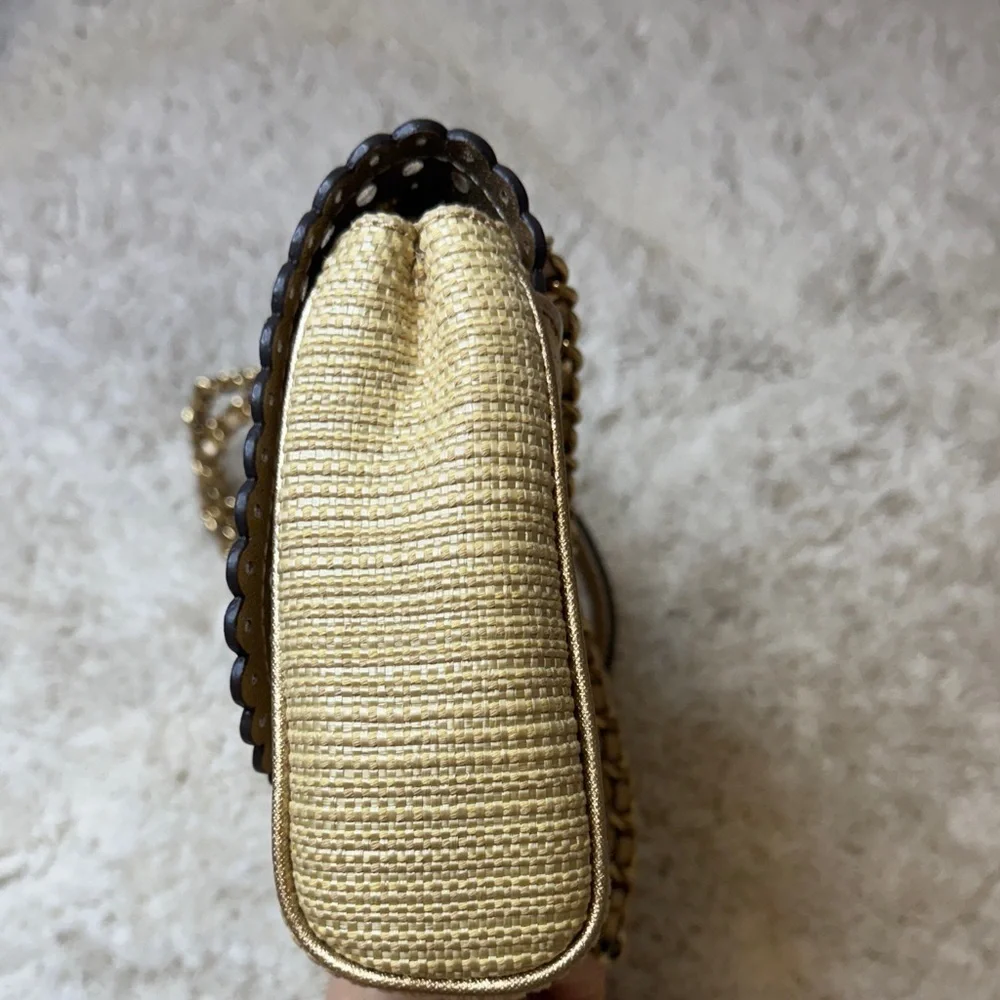 NWOT Michael Kors Gold and Tan Shoulder Bag
